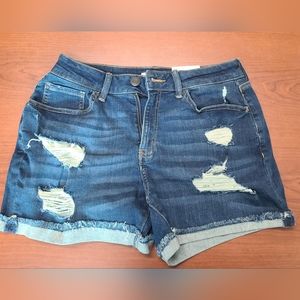 SO Distressed blue Jean shorts